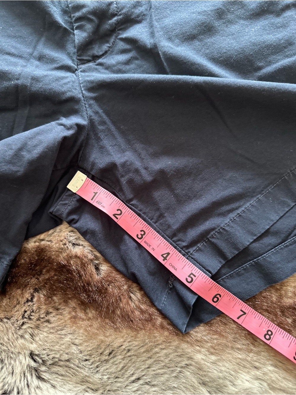 Abercrombie & Fitch Navy Chino Shorts - Picture 5 of 7